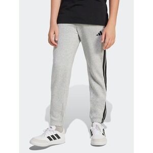 NWT Adidas Boys Jogger Pants 5 Gray Regular Fit Cotton Polyester Athletic Cozy